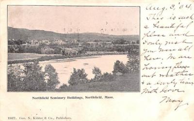 Northfield Seminary Buildings Massachusetts Postcard