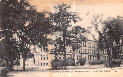 Newton Classical High School Massachusetts Postcard