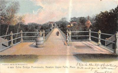 Echo Bridge Newton, Massachusetts Postcard