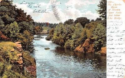 The Charles River Newton, Massachusetts Postcard