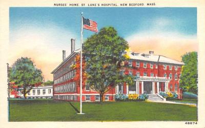 Nurses' Home New Bedford, Massachusetts Postcard