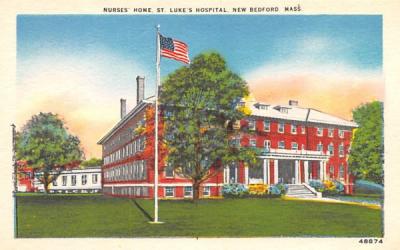 Nurses' Home New Bedford, Massachusetts Postcard