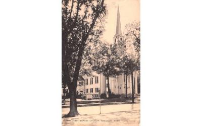 The First Baptist Church Needham, Massachusetts Postcard