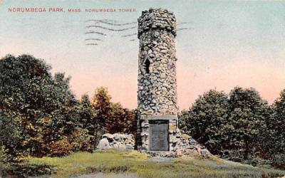 Norumbega Park Newton, Massachusetts Postcard