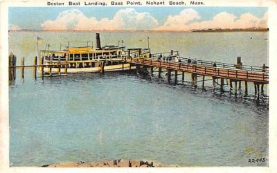 Boston Boat Landing Nahant Beach, Massachusetts Postcard