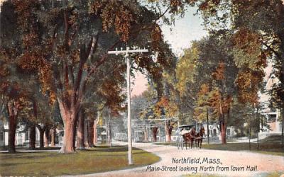 Main Street  Northfield, Massachusetts Postcard