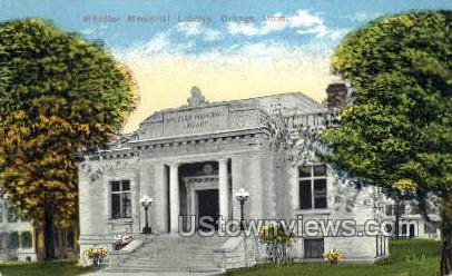 Wheeler Memorial Library - Orange, Massachusetts MA Postcard