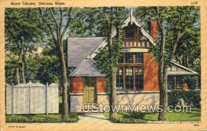 Snow Library - Orleans, Massachusetts MA Postcard