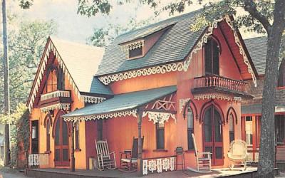 Gingerbread Cottages Oak Bluffs, Massachusetts Postcard