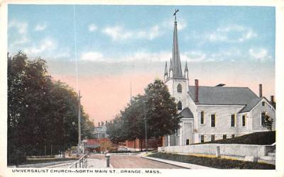 Universalist Church Orange, Massachusetts Postcard
