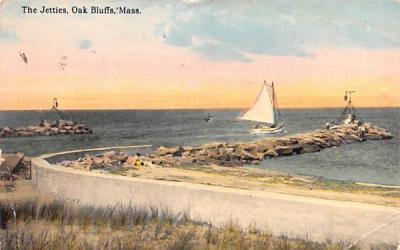 The Jetties Oak Bluffs, Massachusetts Postcard