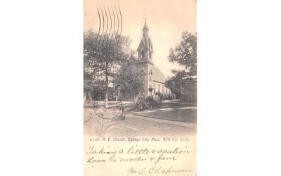 M.E. Church  Oak Bluffs, Massachusetts Postcard
