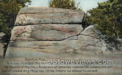 Ransom Mrs. Mary Rowlandson Lancaster - Princeton, Massachusetts MA Postcard