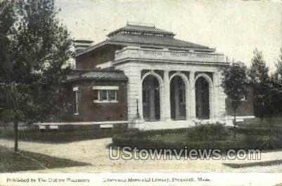 Lawrence Memorial Library - Pepperell, Massachusetts MA Postcard
