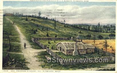 Gov. Bradford's House - Plymouth, Massachusetts MA Postcard
