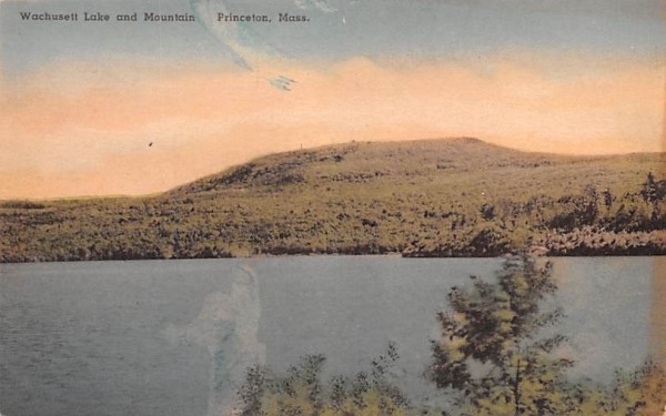 Wachusett Lake & Mountain Princeton, Massachusetts Postcard
