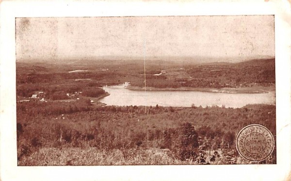 Wachusett Lake & Mt. Wachusett Princeton, Massachusetts Postcard