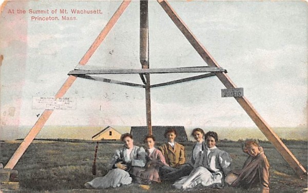 At the Summit of Mt. Wachusett Princeton, Massachusetts Postcard
