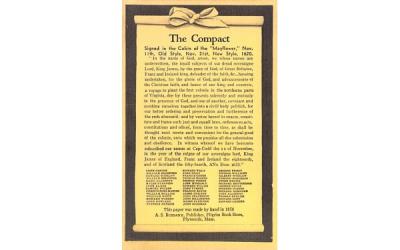 The Compact Plymouth, Massachusetts Postcard