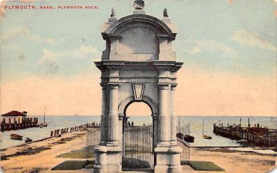 Plymouth Rock Massachusetts Postcard