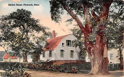 Harlow House Plymouth, Massachusetts Postcard