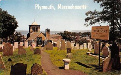 Site of First Fort Plymouth, Massachusetts Postcard