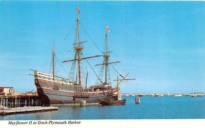 Mayflower II  Plymouth, Massachusetts Postcard