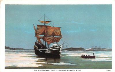 The Mayflower  Plymouth, Massachusetts Postcard