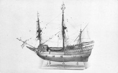 Model of the Mayflower Plymouth, Massachusetts Postcard