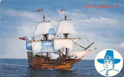 The Mayflower II Plymouth, Massachusetts Postcard
