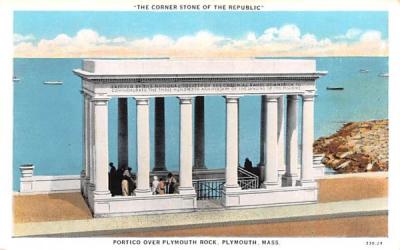 The Corner Stone of the Republic Plymouth, Massachusetts Postcard
