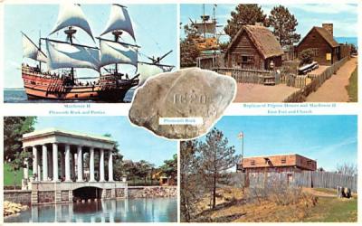 Historic Plymouth Massachusetts Postcard