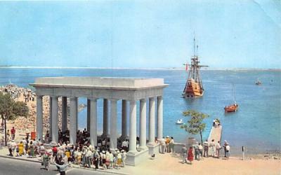 Mayflower II at Plymouth Rock Massachusetts Postcard