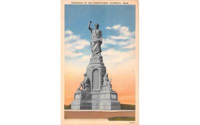 Mounument to the Forefathers Plymouth, Massachusetts Postcard