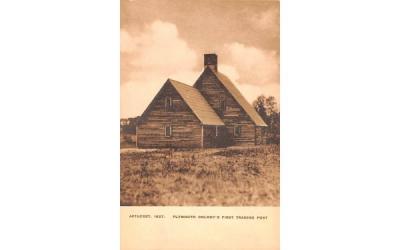 Plymouth Colony's First Trading Post Massachusetts Postcard