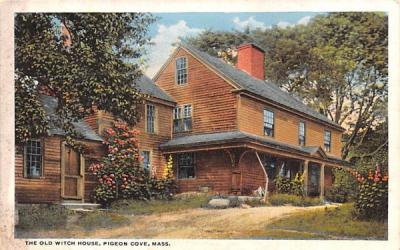 The Old Witch House Pigeon Cove, Massachusetts Postcard