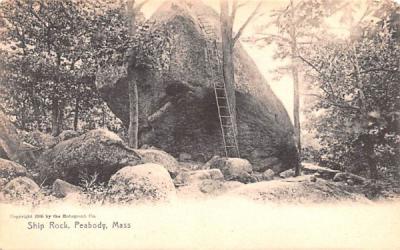 Ship Rock Peabody, Massachusetts Postcard