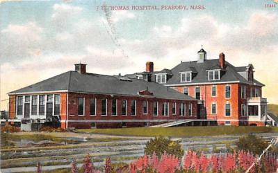 J. E. Thomas Hospital Peabody, Massachusetts Postcard