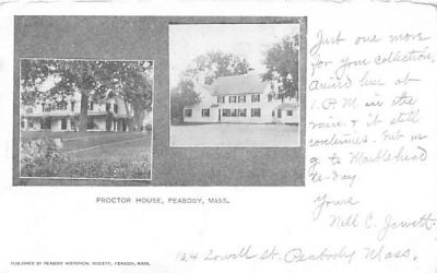 Proctor House Peabody, Massachusetts Postcard