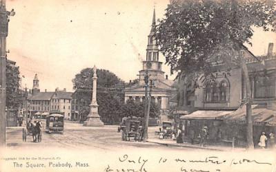 The Square Peabody, Massachusetts Postcard