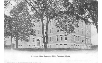 Peabody High School Massachusetts Postcard