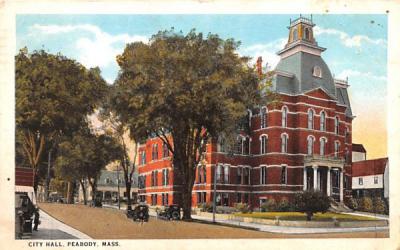 City Hall Peabody, Massachusetts Postcard