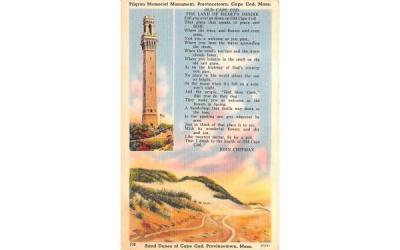 Pilgrim Memorial Monument  Provincetown, Massachusetts Postcard