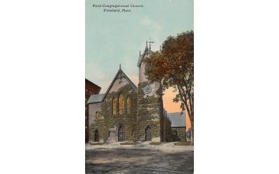 First Congregational Church Pittsfield, Massachusetts Postcard