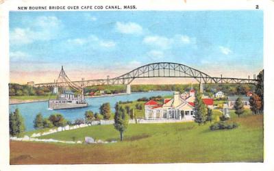 New Bourne Bridge Provincetown, Massachusetts Postcard