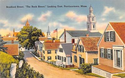 Bradford Street Provincetown, Massachusetts Postcard