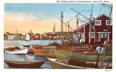Fishing Boats  Provincetown, Massachusetts Postcard