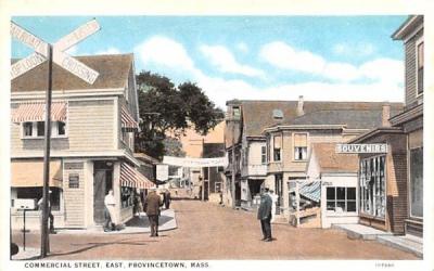 Commercail Street Provincetown, Massachusetts Postcard