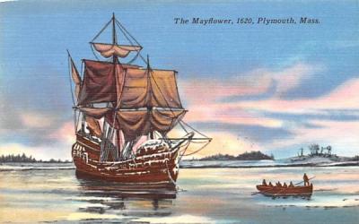 The Mayflower Plymouth, Massachusetts Postcard