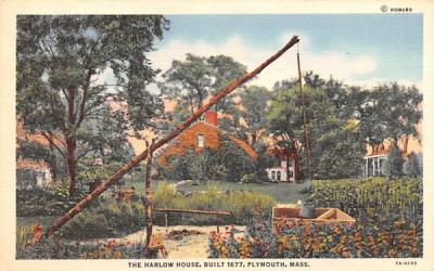 The Harlow House Plymouth, Massachusetts Postcard